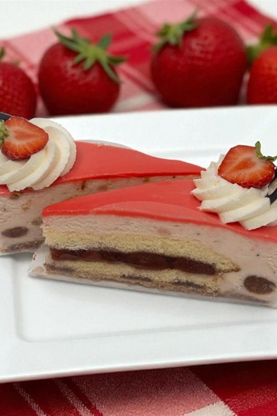 Aardbei bavaroise punt