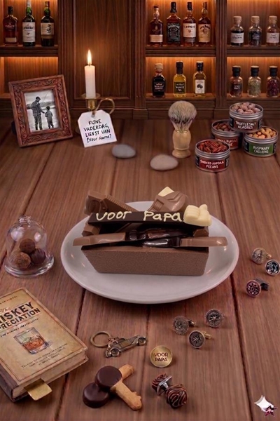 Gereedschapkist chocolade
